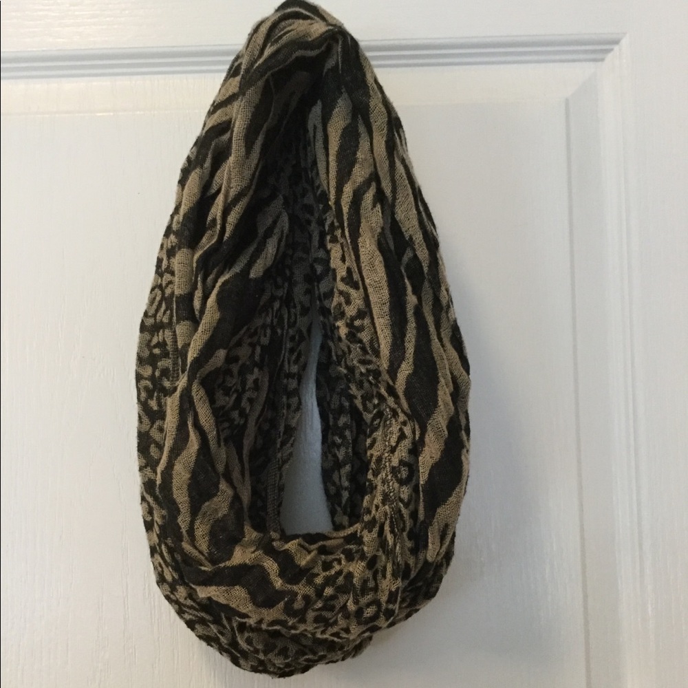 Zebra and print scarf
